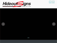 Tablet Screenshot of hideoutsigns.com